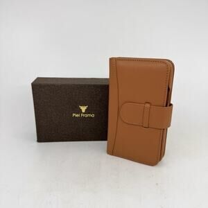 PIEL FRAMA 793 Tan Leather Wallet-Magnum Phone Case for iPhone 15 Pro Max